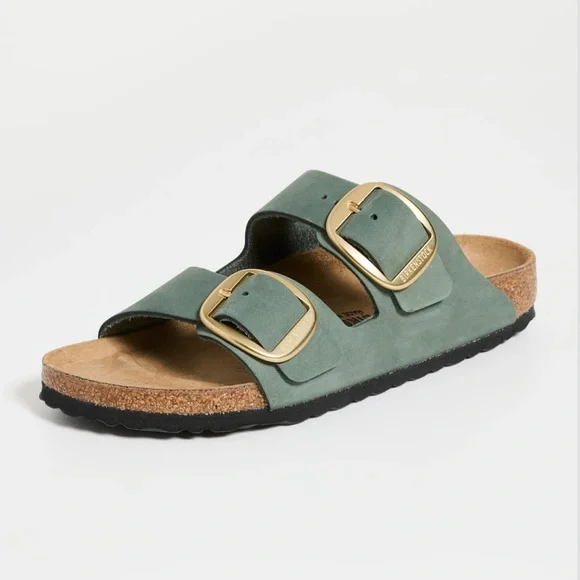 Birkenstock Arizona Big Buckle Sandals Nubuck leather EU40 - Picture 1 of 11